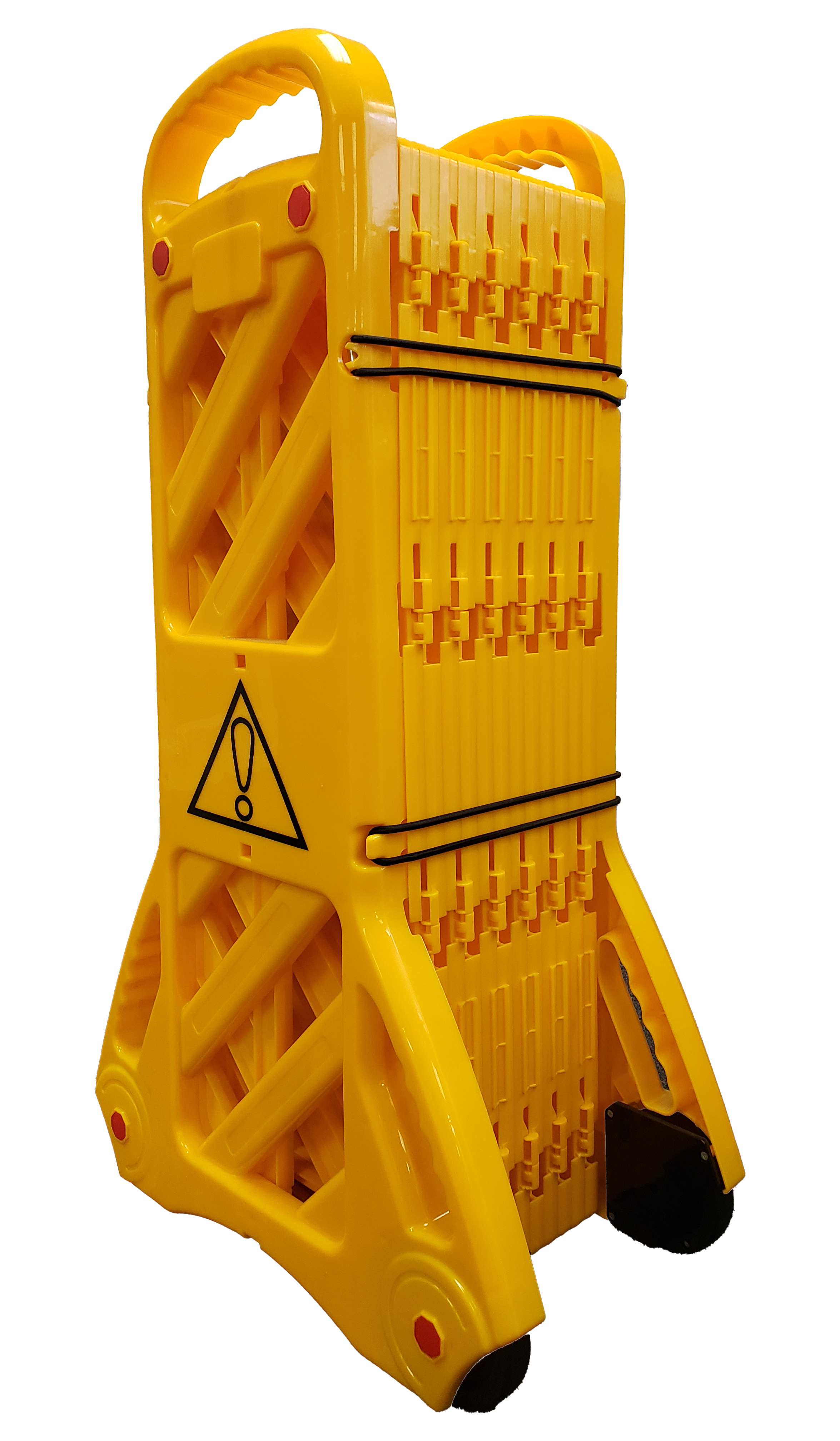 A compact mobile expandable barrier