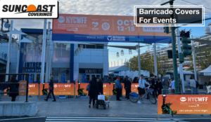 types of barricade covers banner